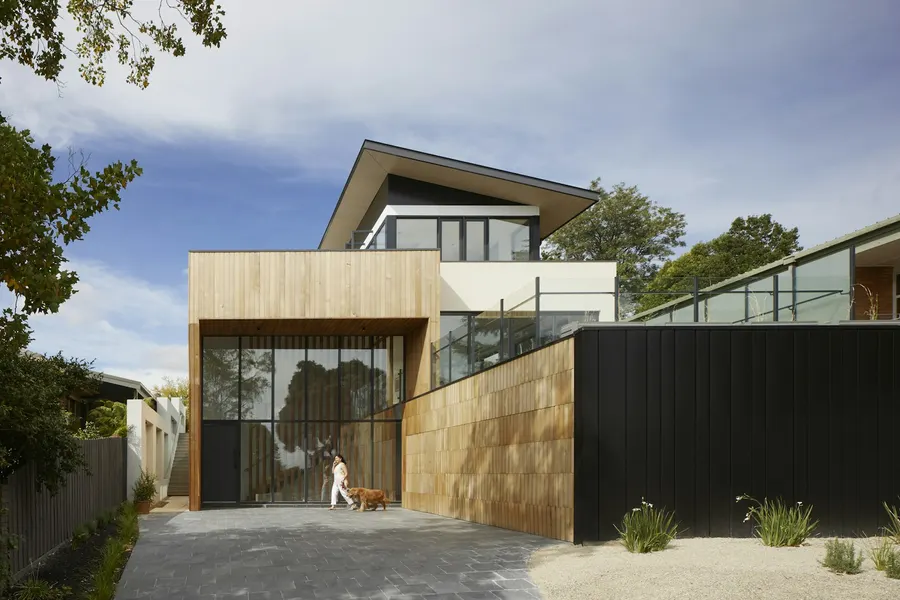 Newly built modern home